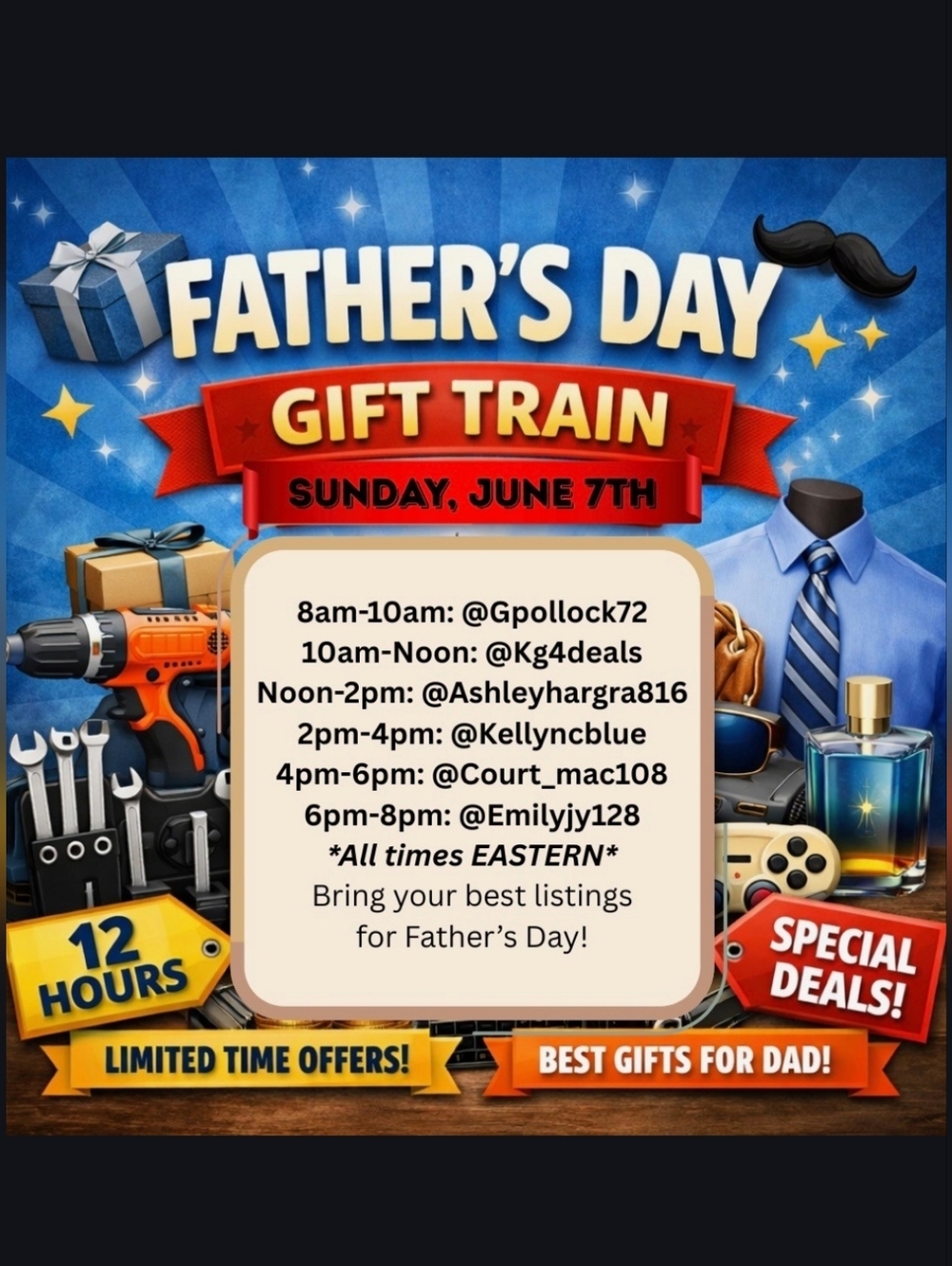 ♥️ THIS FLYER! Father's Day Gift Train - June 7th